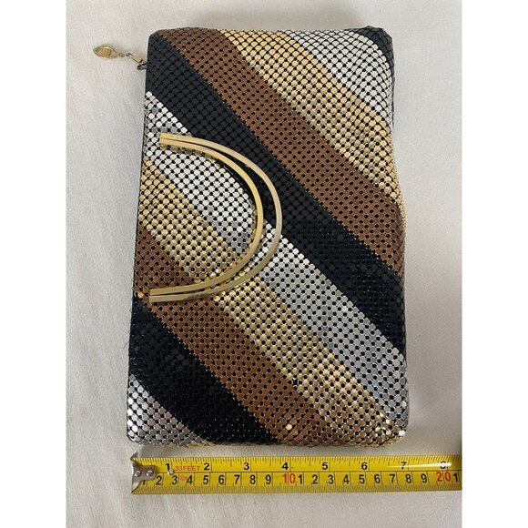 Vintage Bags By Marlo Metal Mesh Evening Shoulder Bag Chain Strap Party Purse - Picture 5 of 8